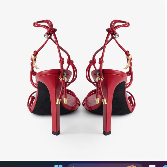 NWT ZADIG & VOLTAIRE ALANA SANDALS IN POWER SZ 36 - Picture 4 of 11